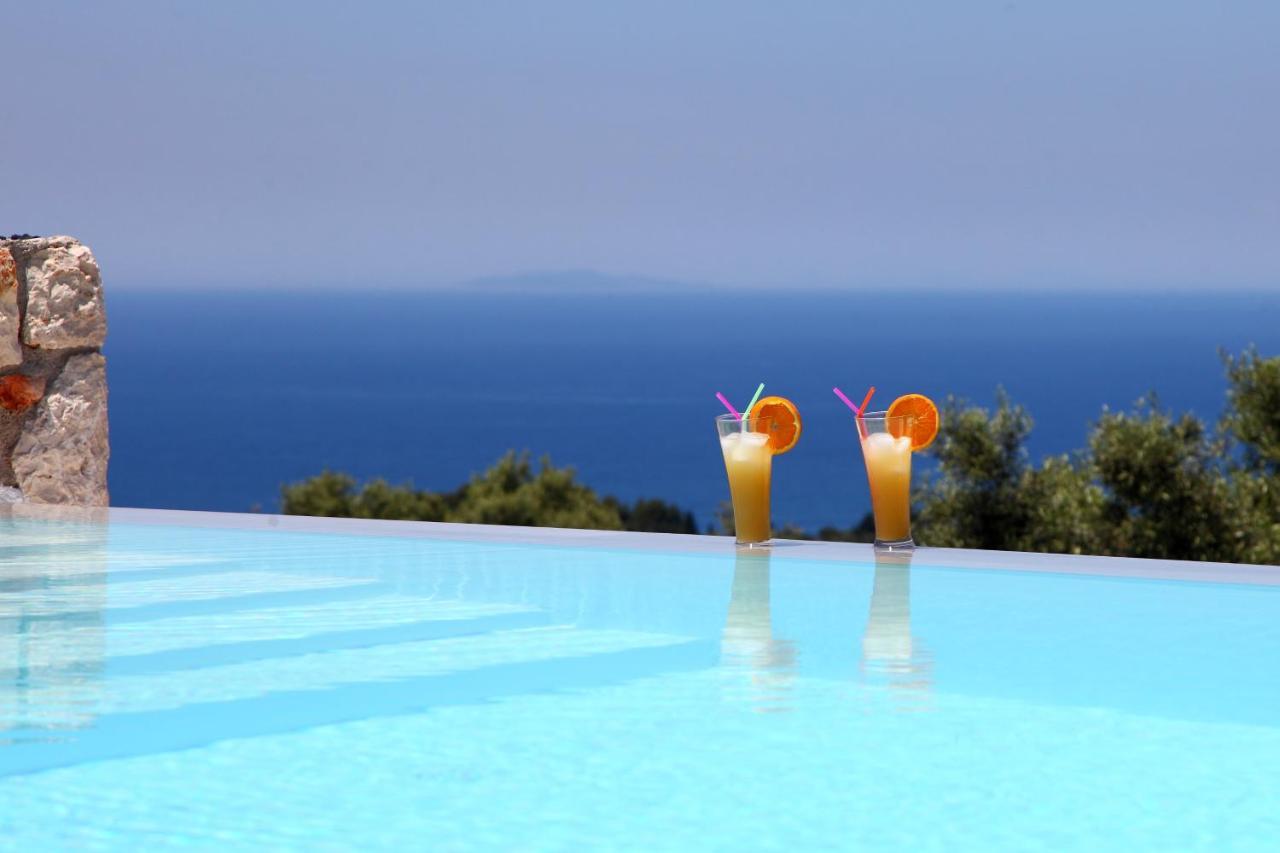 Tsakmakis Villas Luxury- Panoramic Sea View - Lefkada Tsoukaládhes المظهر الخارجي الصورة