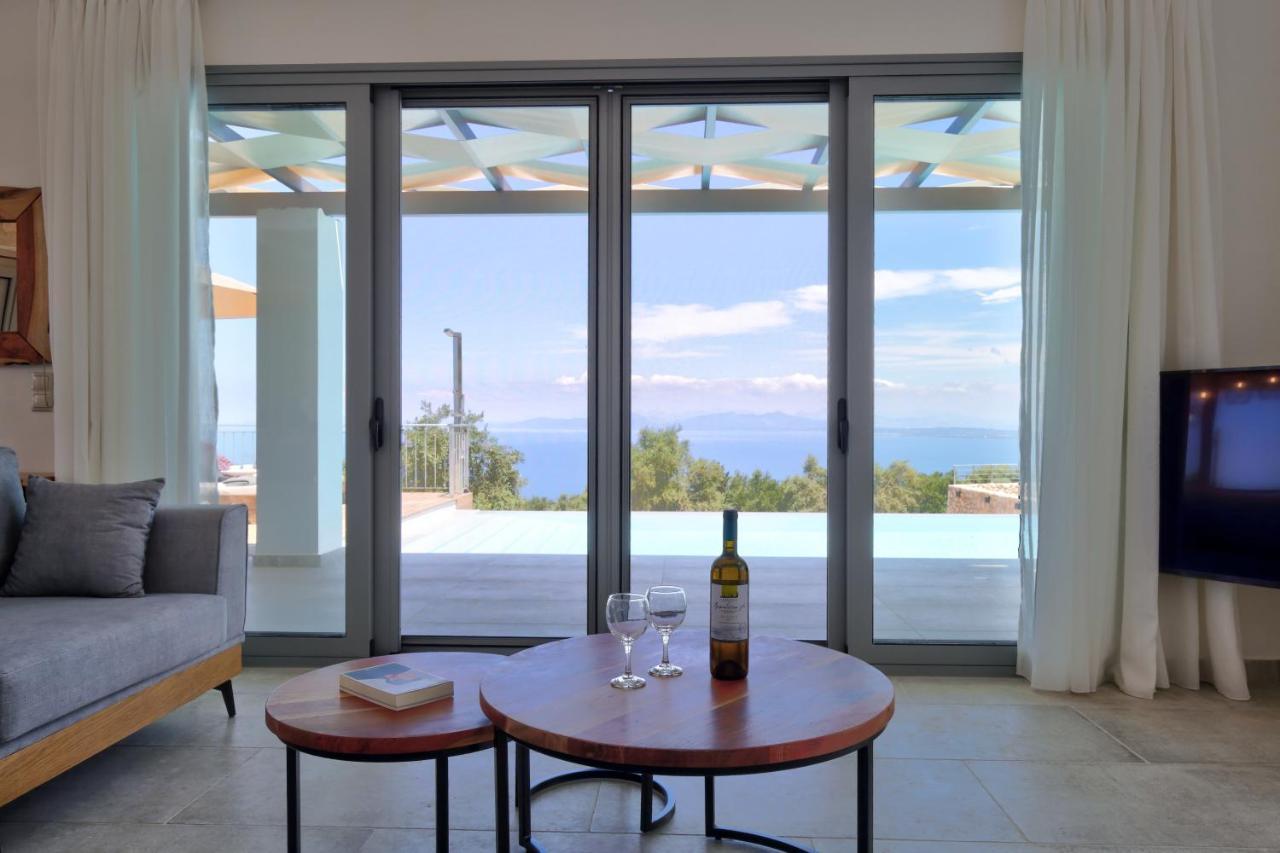 Tsakmakis Villas Luxury- Panoramic Sea View - Lefkada Tsoukaládhes المظهر الخارجي الصورة