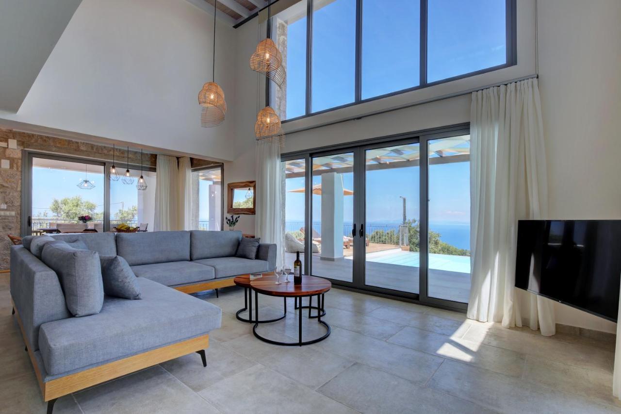 Tsakmakis Villas Luxury- Panoramic Sea View - Lefkada Tsoukaládhes المظهر الخارجي الصورة