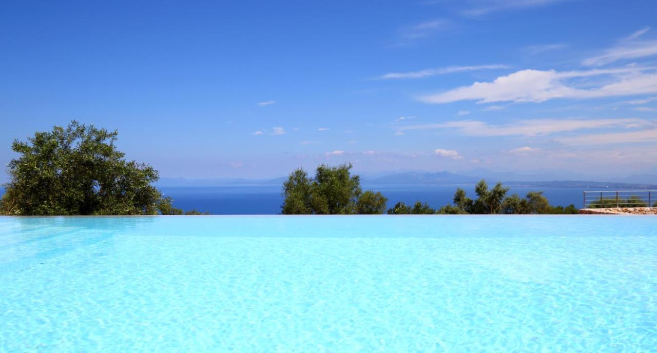 Tsakmakis Villas Luxury- Panoramic Sea View - Lefkada Tsoukaládhes المظهر الخارجي الصورة
