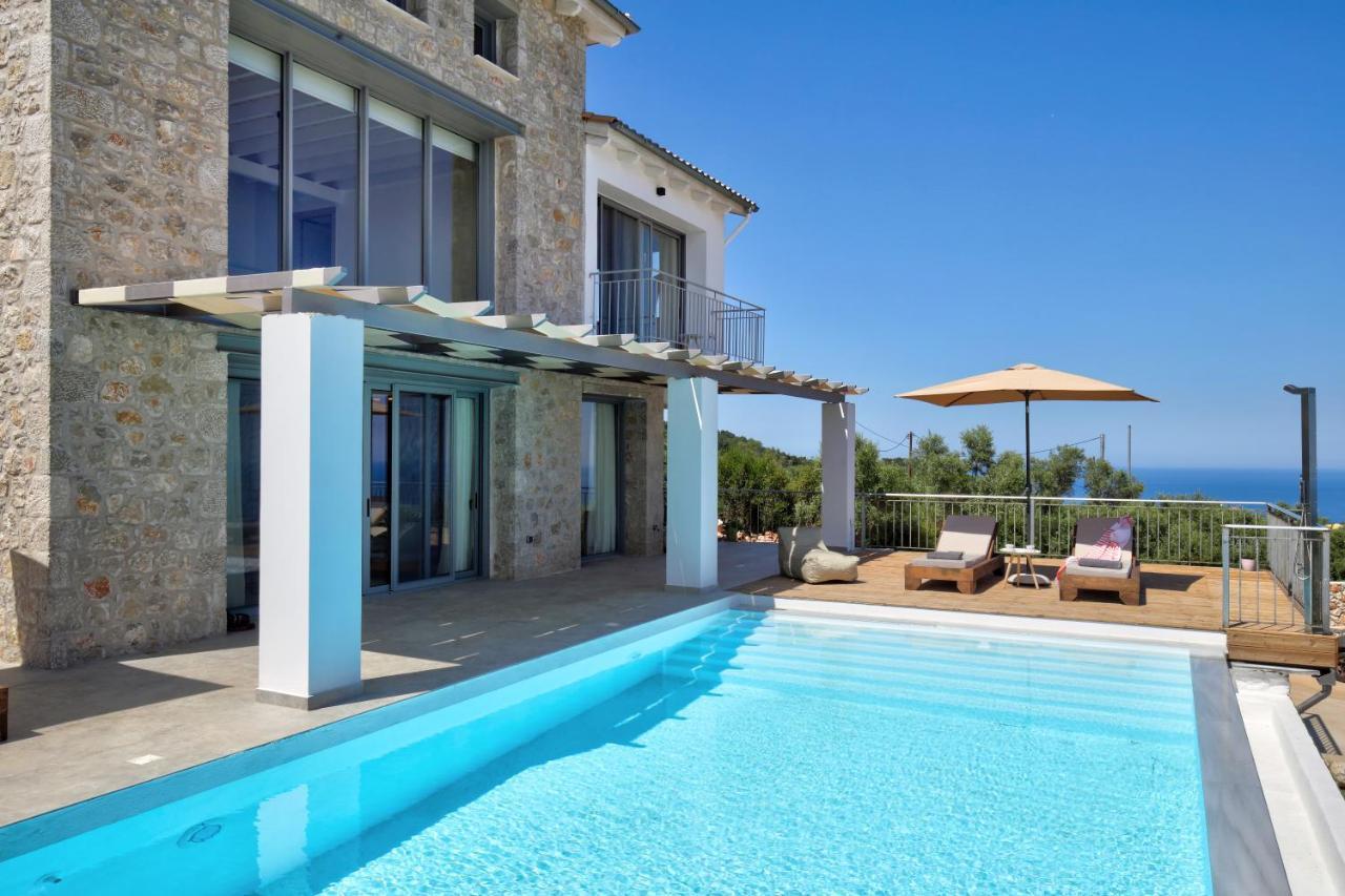Tsakmakis Villas Luxury- Panoramic Sea View - Lefkada Tsoukaládhes المظهر الخارجي الصورة