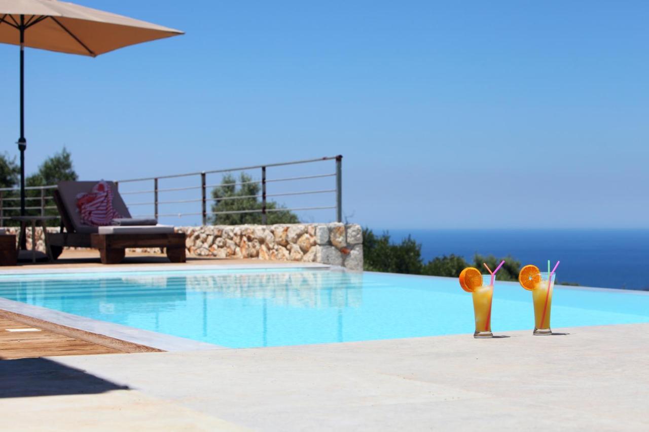 Tsakmakis Villas Luxury- Panoramic Sea View - Lefkada Tsoukaládhes المظهر الخارجي الصورة