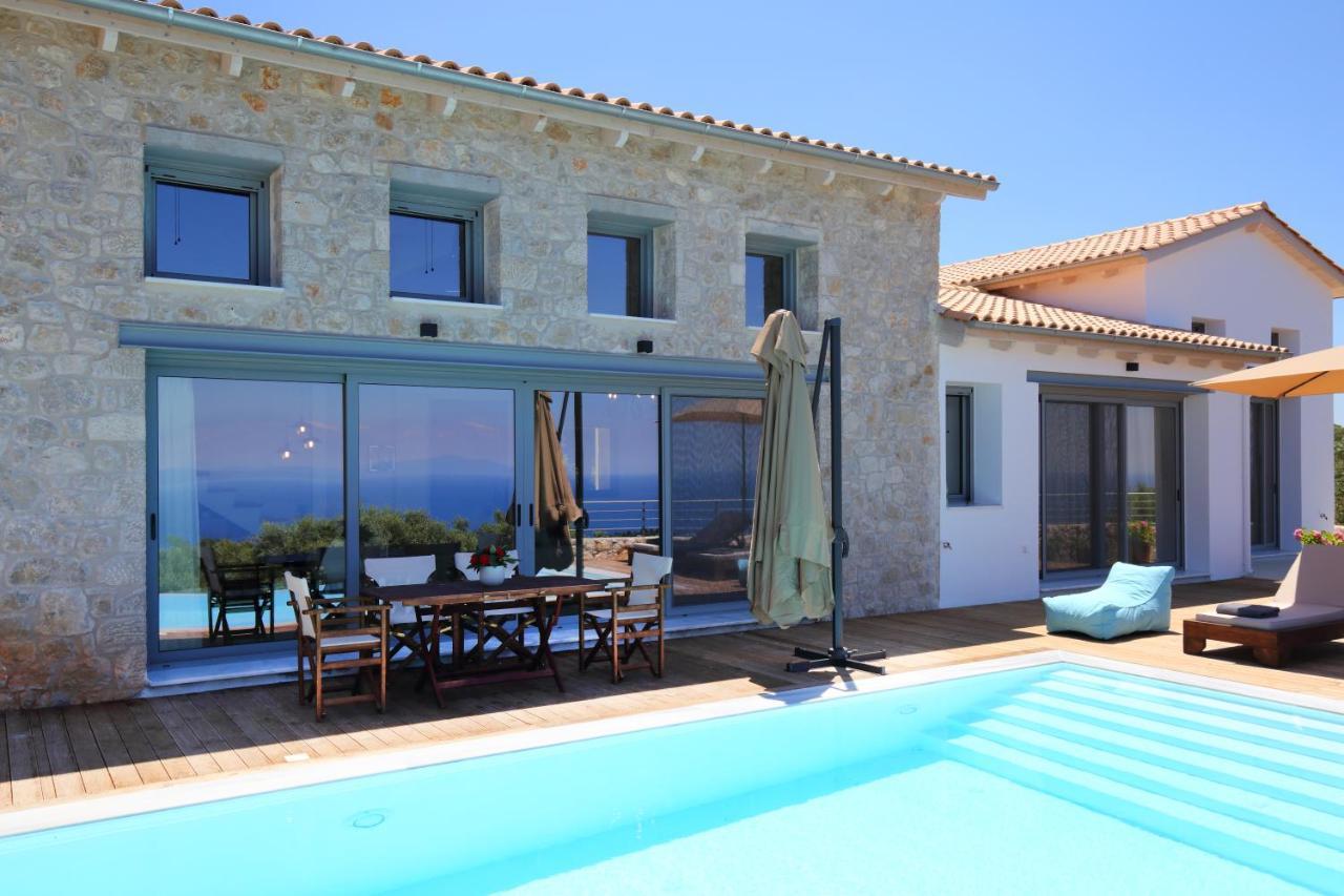 Tsakmakis Villas Luxury- Panoramic Sea View - Lefkada Tsoukaládhes المظهر الخارجي الصورة