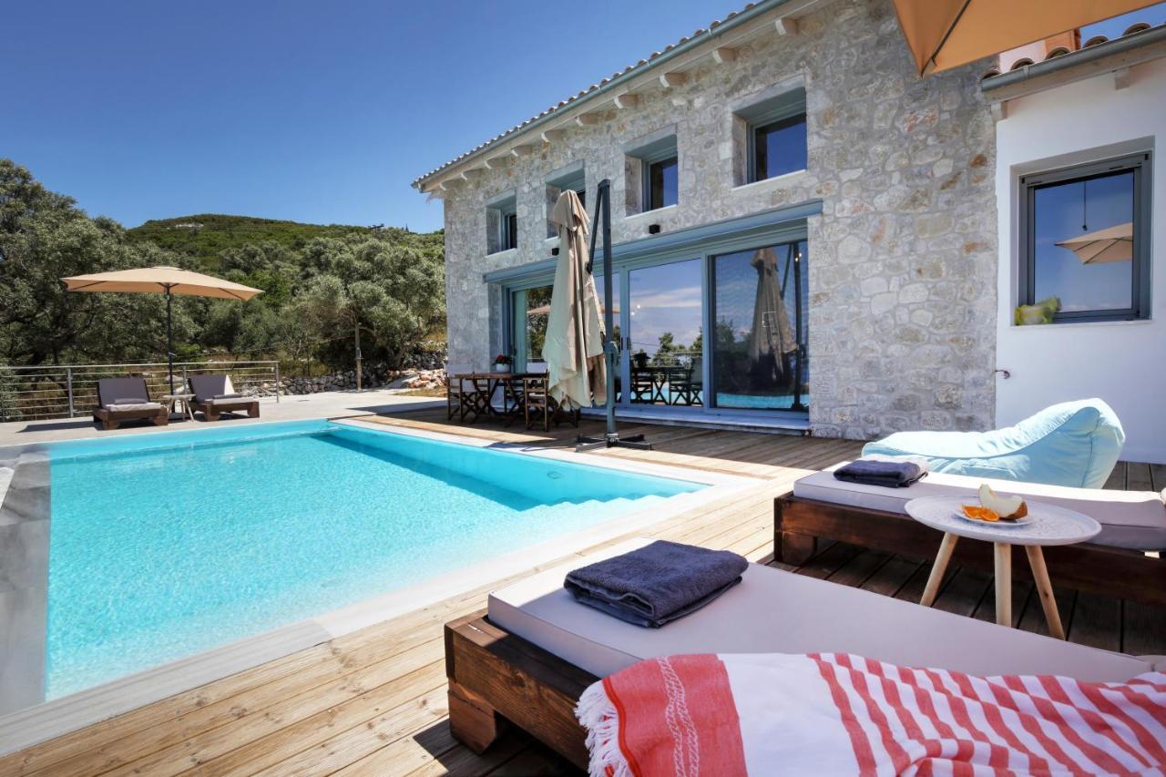 Tsakmakis Villas Luxury- Panoramic Sea View - Lefkada Tsoukaládhes المظهر الخارجي الصورة