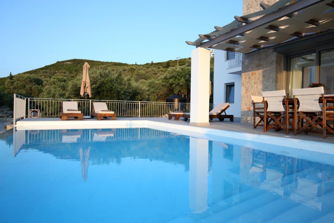 Tsakmakis Villas Luxury- Panoramic Sea View - Lefkada Tsoukaládhes المظهر الخارجي الصورة