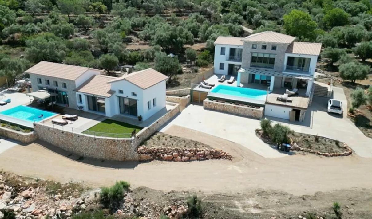 Tsakmakis Villas Luxury- Panoramic Sea View - Lefkada Tsoukaládhes المظهر الخارجي الصورة