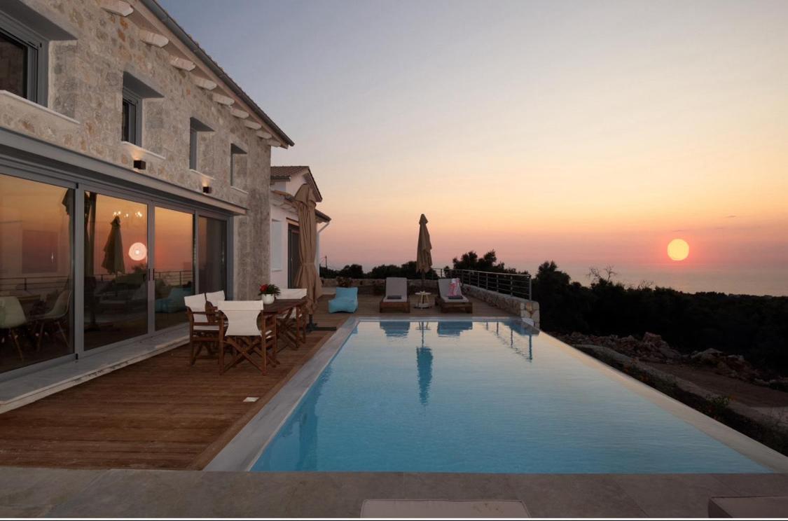 Tsakmakis Villas Luxury- Panoramic Sea View - Lefkada Tsoukaládhes المظهر الخارجي الصورة
